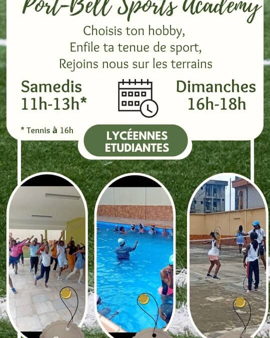 Choisis ton hobby à Port-Bell Sports Academy.